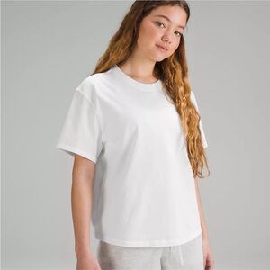 Lulu Lemon White Relaxed-Fit Cotton Jersey T-Shirt